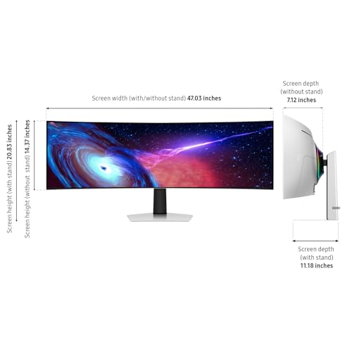 Samsung 49" Odyssey (G93SC) Series QD-OLED Curved Gaming Monitor