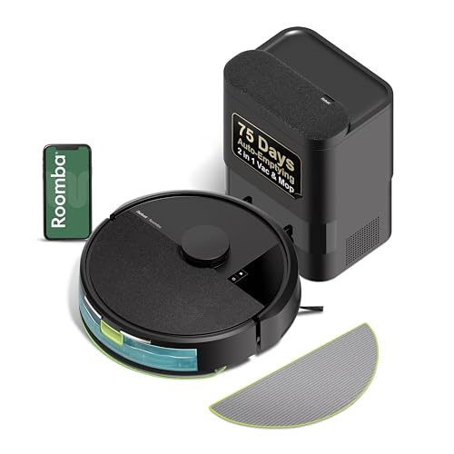 Robot Vacuum & Mop with Auto-Empty Dock & LiDAR Mapping
