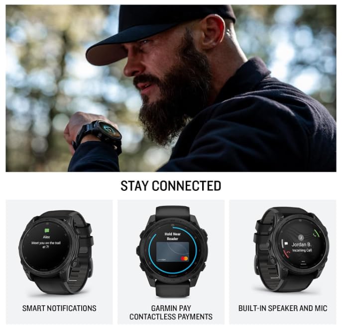 Tactical GPS Smartwatch with Ballistics & Outdoor Tracking