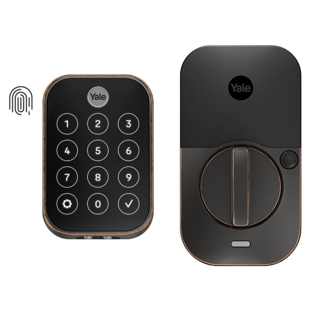 Smart WiFi Deadbolt Lock with Touch Keypad & Fingerprint Scanner