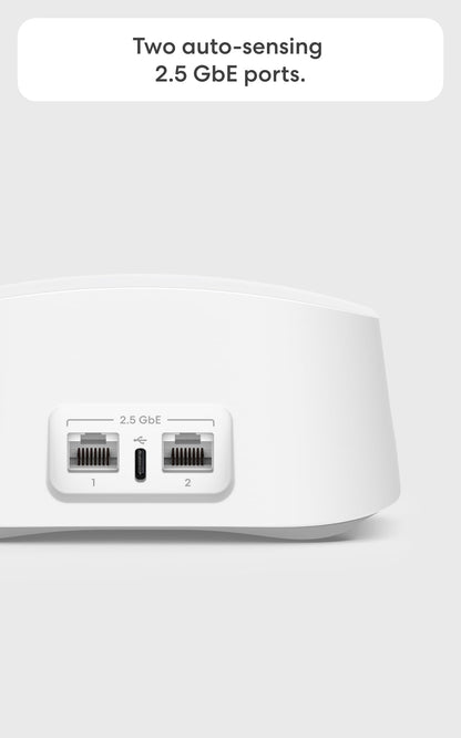 Dual-Band WiFi 7 Mesh System with 2.5Gbps Speed, 3-Pack