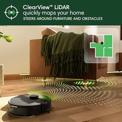 Robot Vacuum & Mop with Auto-Empty Dock & LiDAR Mapping