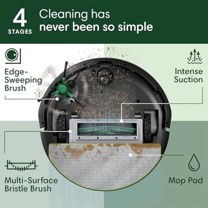 Robot Vacuum & Mop with Auto-Empty Dock & LiDAR Mapping