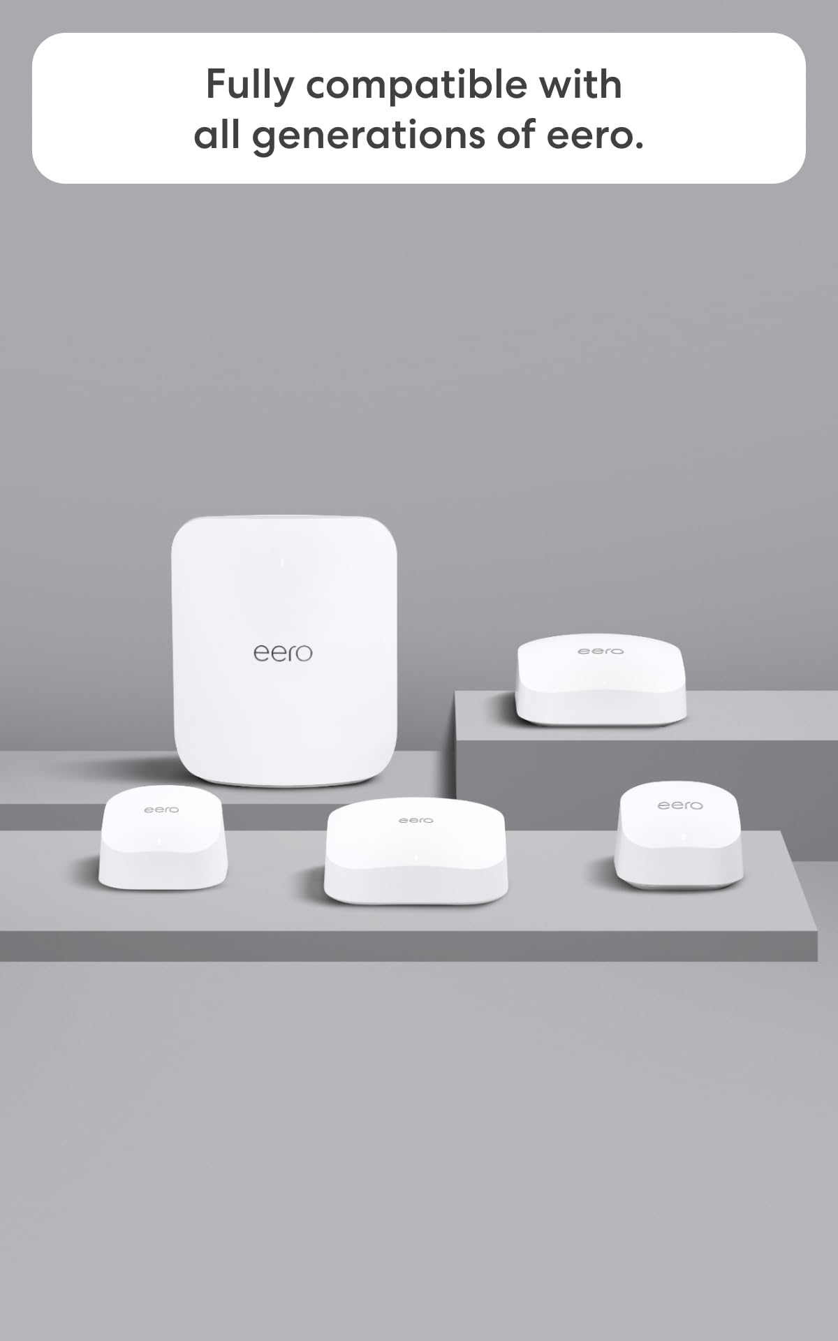 Dual-Band WiFi 7 Mesh System with 2.5Gbps Speed, 3-Pack