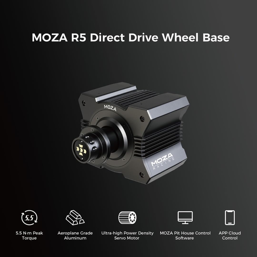 5.5Nm Direct Drive Sim Racing Wheel & Pedal Bundle