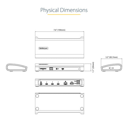 Thunderbolt 4 Dock with 96W Charging & Dual 4K Display Support
