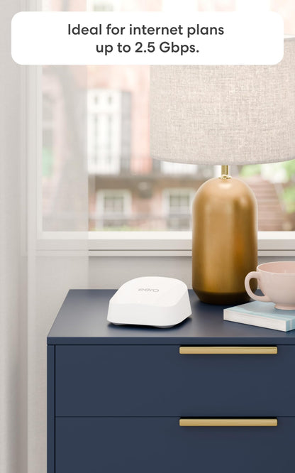 Dual-Band WiFi 7 Mesh System with 2.5Gbps Speed, 3-Pack