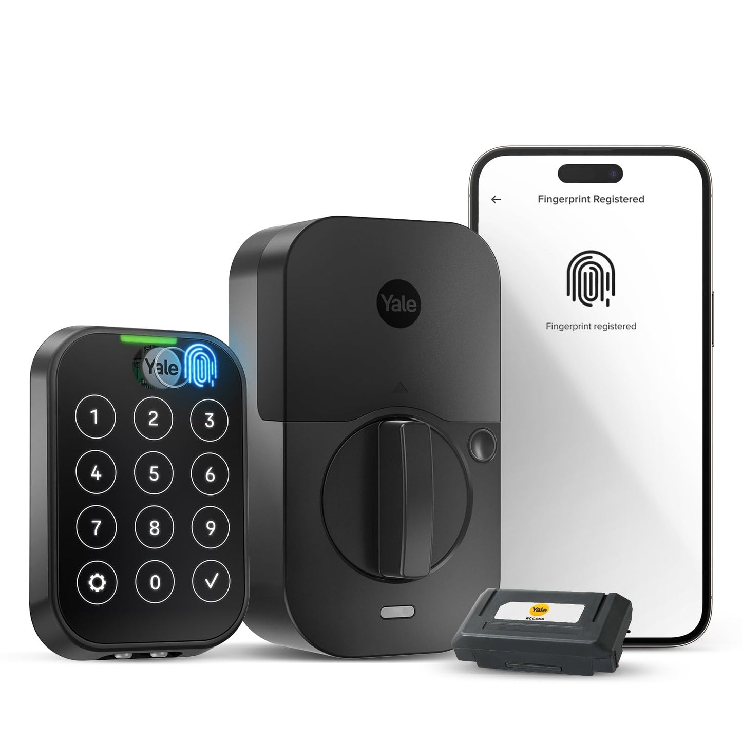 Smart WiFi Deadbolt Lock with Touch Keypad & Fingerprint Scanner