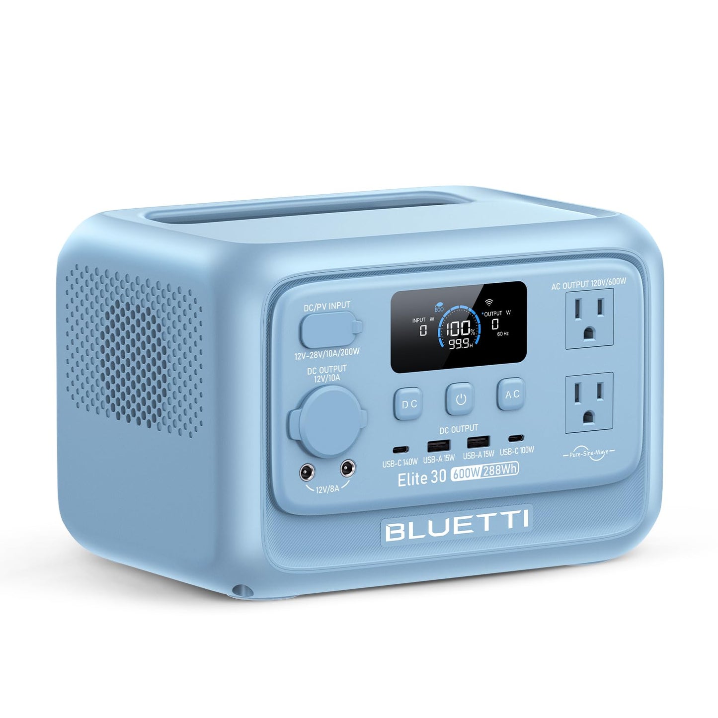 288Wh Portable Power Station with 600W AC & 70-Min Fast Charging