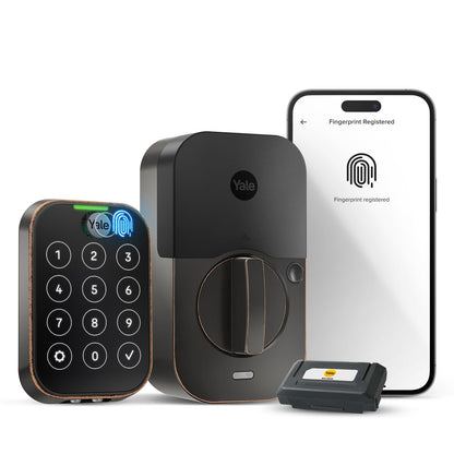 Smart WiFi Deadbolt Lock with Touch Keypad & Fingerprint Scanner