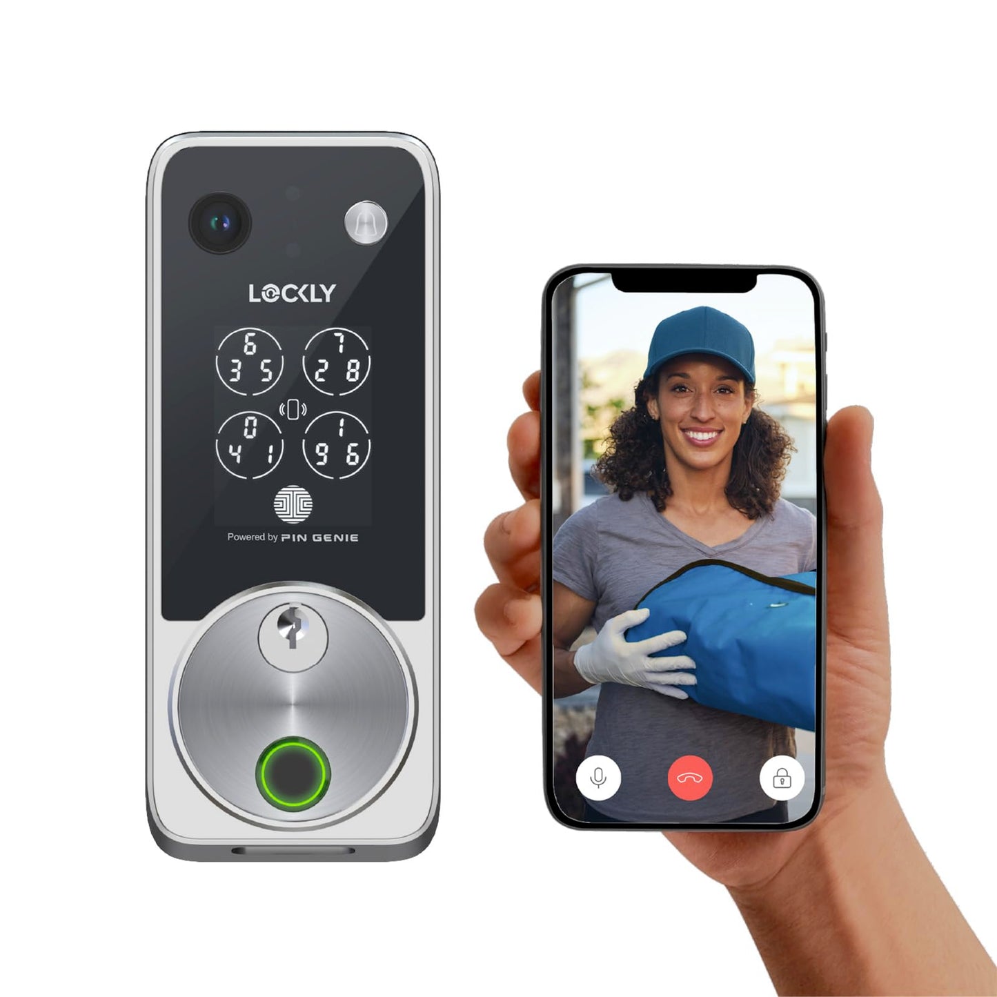 Smart Video Door Lock with Fingerprint, WiFi & Keyless Entry