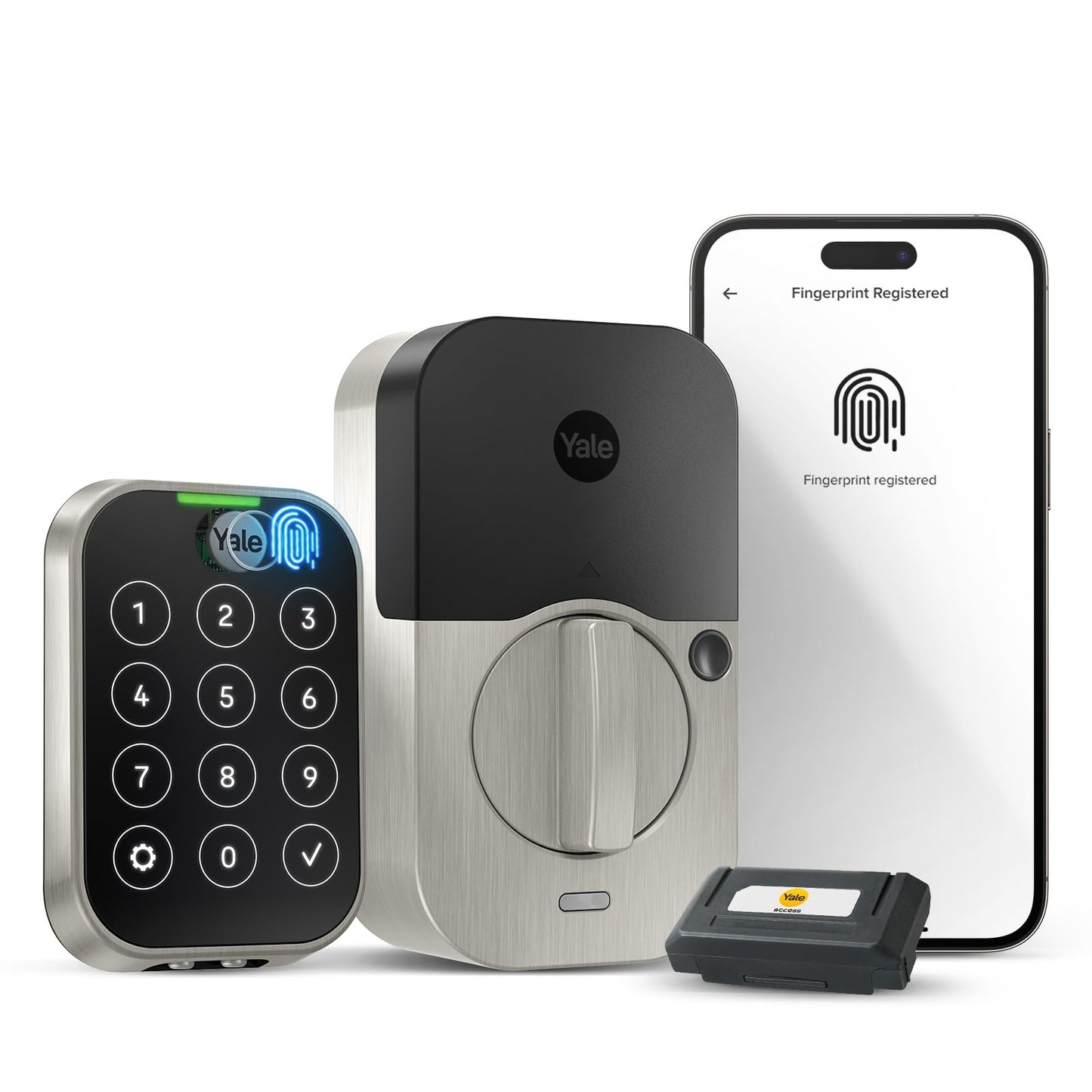 Smart WiFi Deadbolt Lock with Touch Keypad & Fingerprint Scanner