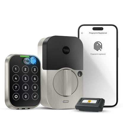 Smart WiFi Deadbolt Lock with Touch Keypad & Fingerprint Scanner