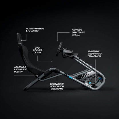 Adjustable Sim Racing Cockpit with Direct Drive Support