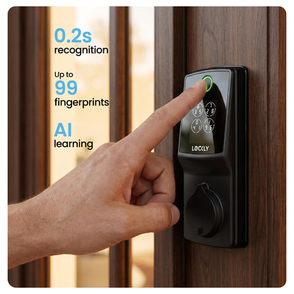 Smart WiFi Door Lock with Fingerprint & Keyless Entry