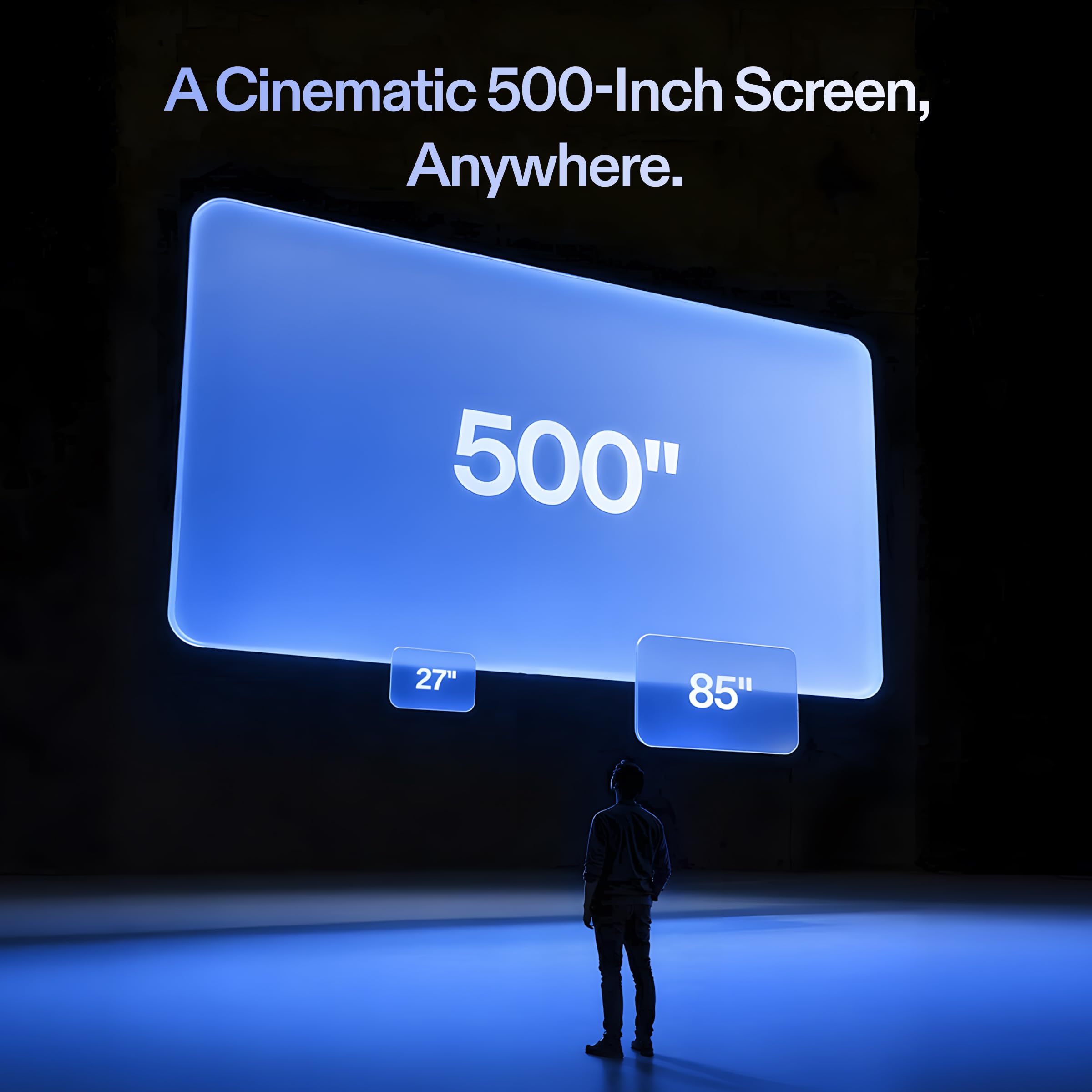 XREAL 1S AR Glasses, 500" Virtual Screen, Powered by X1 Chip, Native 3DoF
