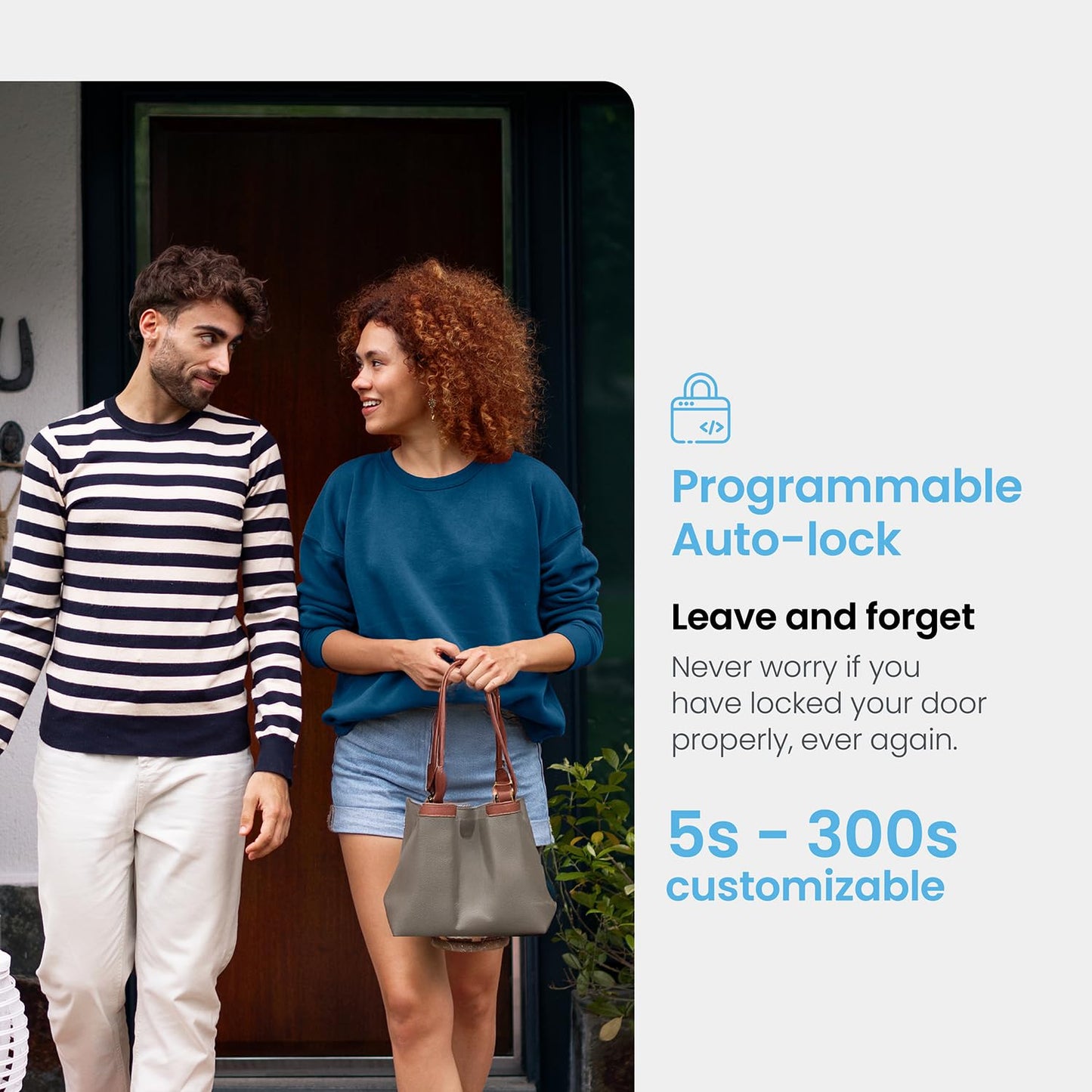 Smart WiFi Door Lock with Fingerprint & Keyless Entry