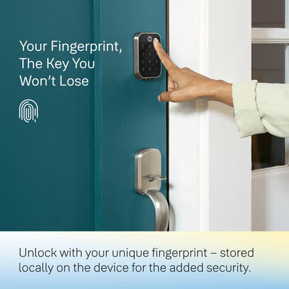 Smart WiFi Deadbolt Lock with Touch Keypad & Fingerprint Scanner