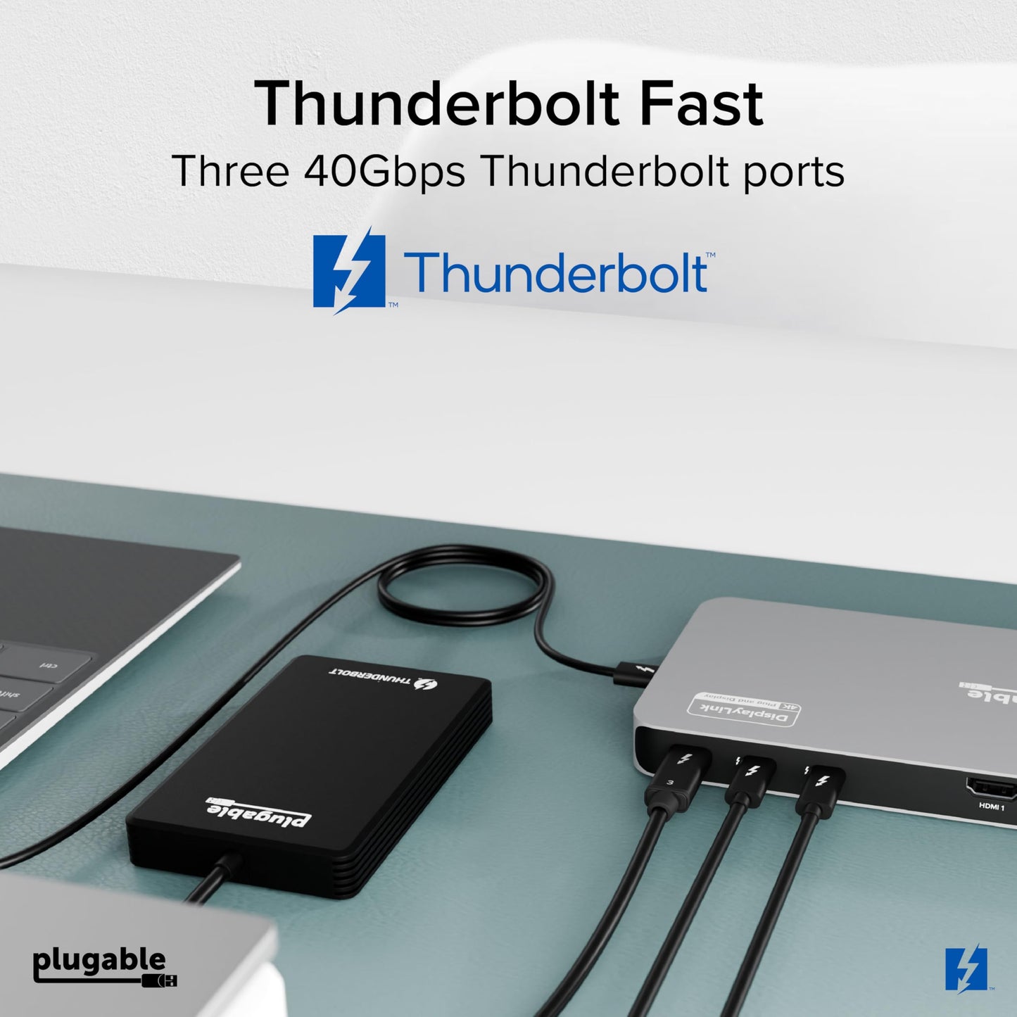 Thunderbolt 4 Dock with 100W Charging & Quad 4K Display Support