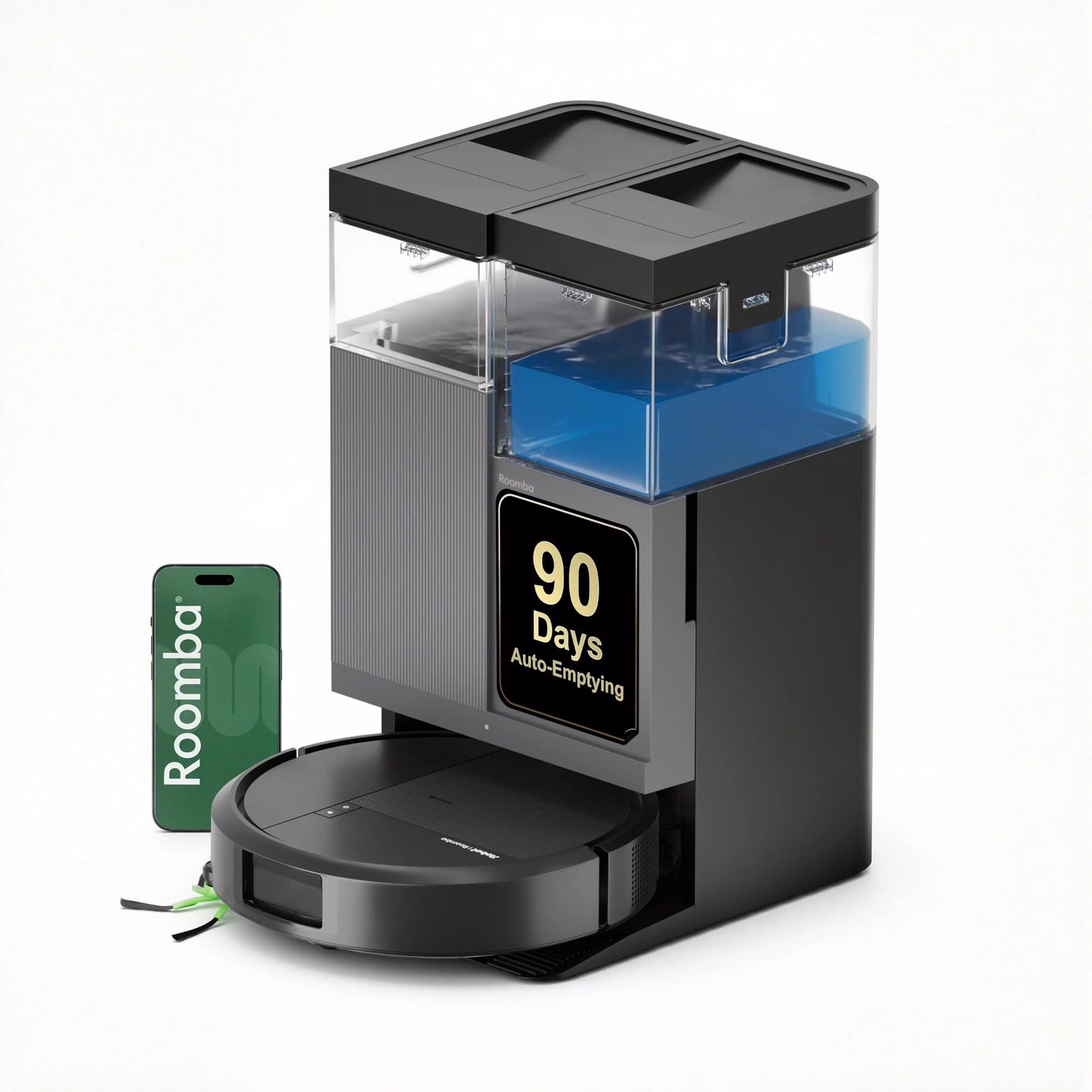Robot Vacuum & Mop with 20,000Pa Suction & Self-Cleaning Dock