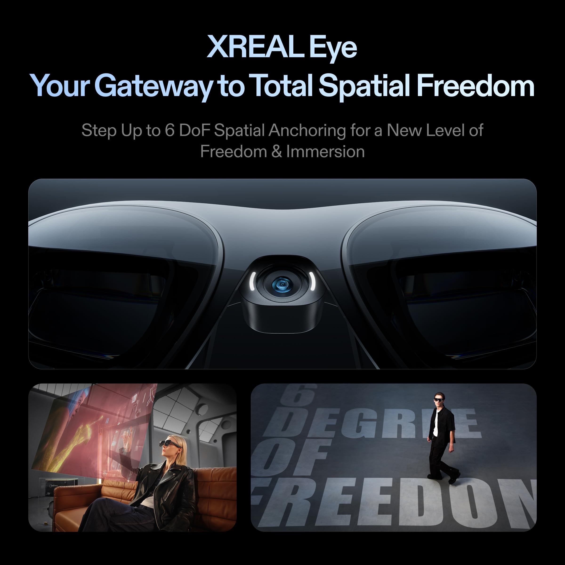 One Pro AR Glasses with 171" 120Hz FHD 3D Display