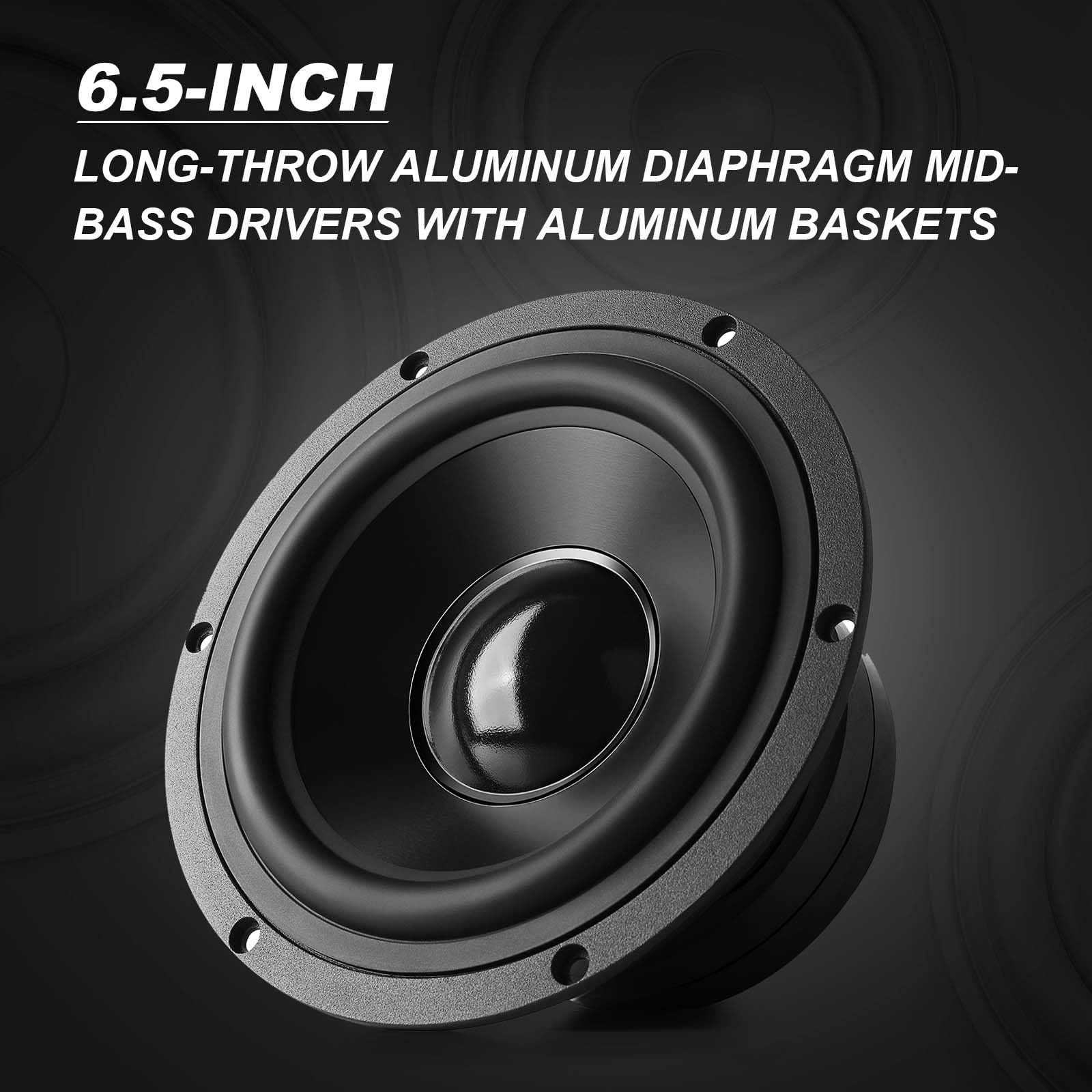 Wireless Hi-Res Bookshelf Speakers with 6.5" Woofers