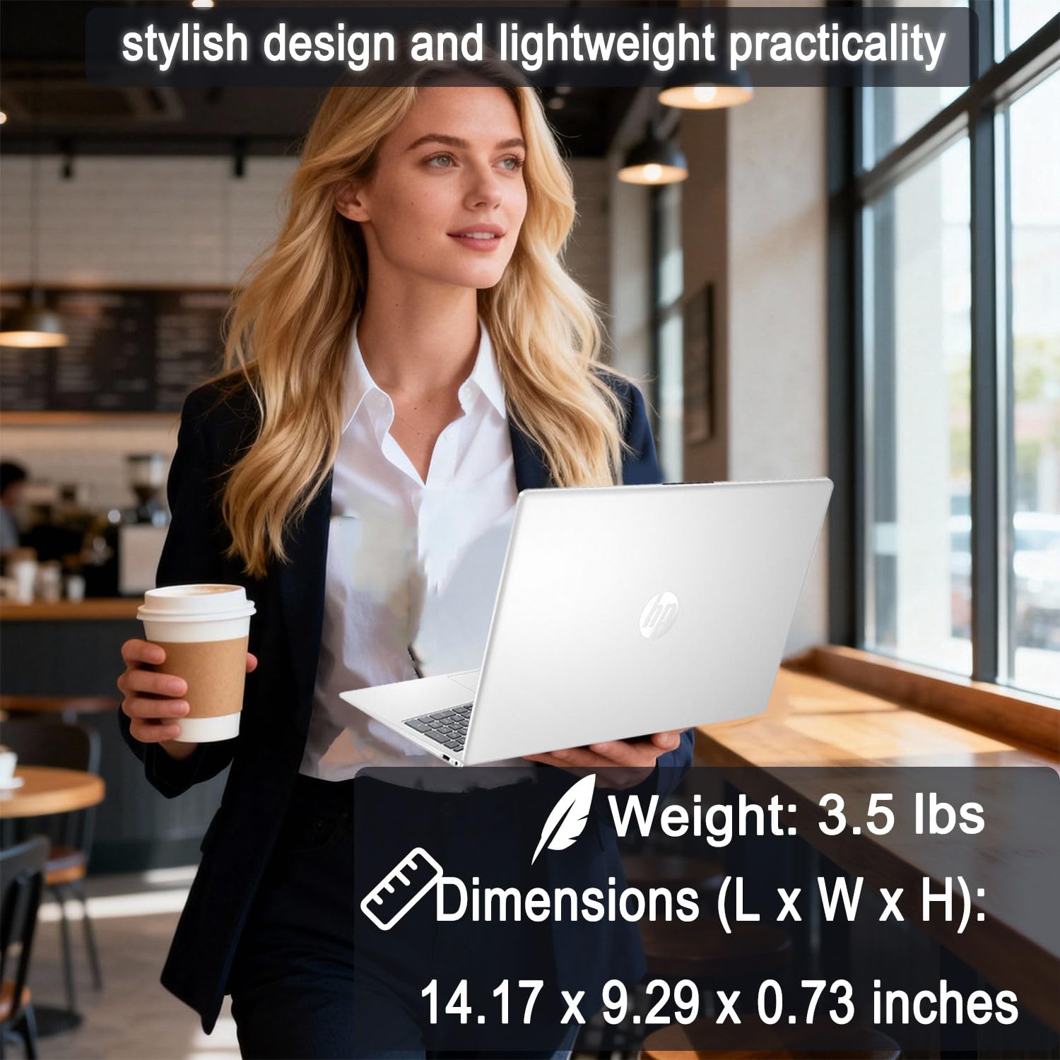 15.6" FHD AI Laptop with 16GB RAM, 256GB SSD & WiFi 6