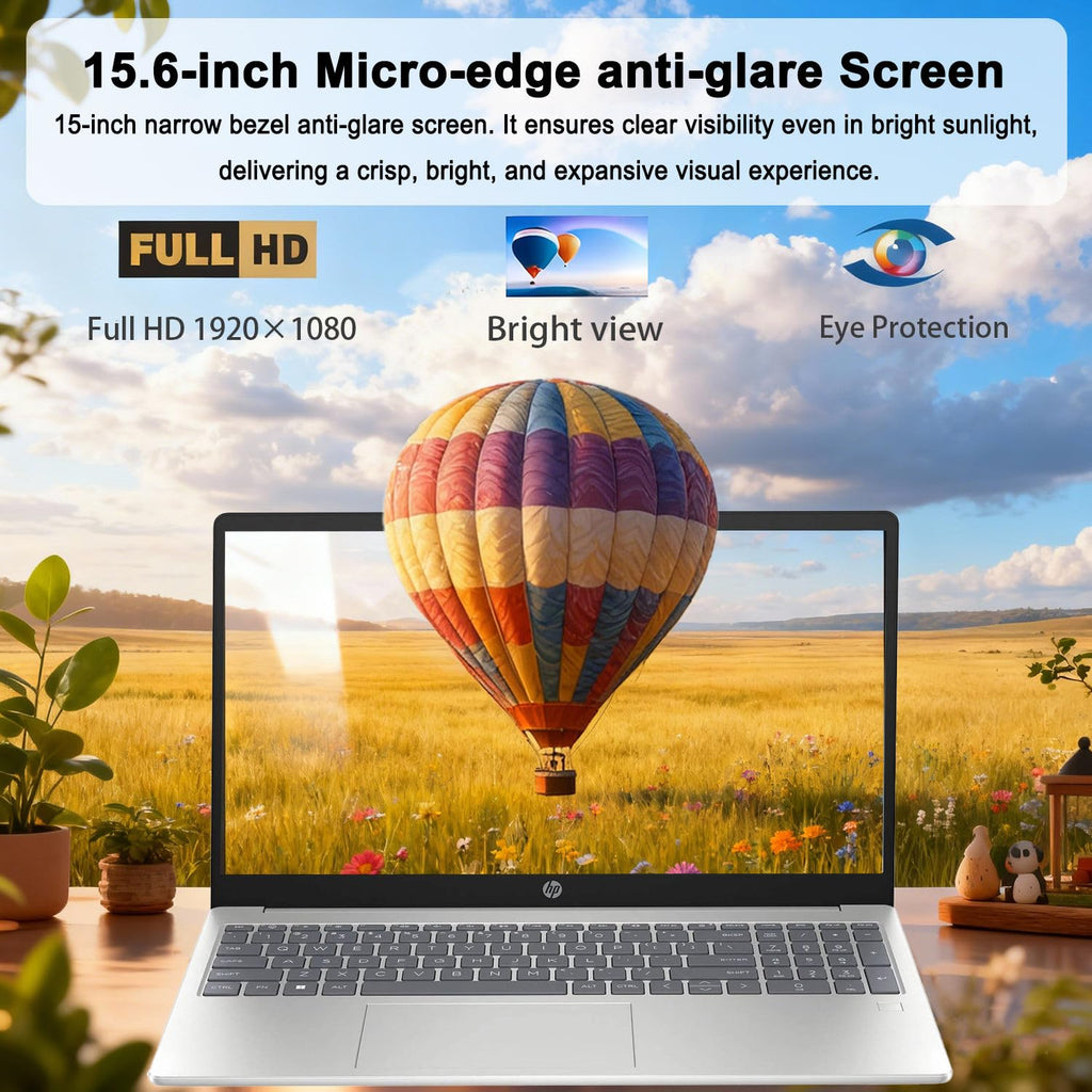 15.6" FHD AI Laptop with 16GB RAM, 256GB SSD & WiFi 6