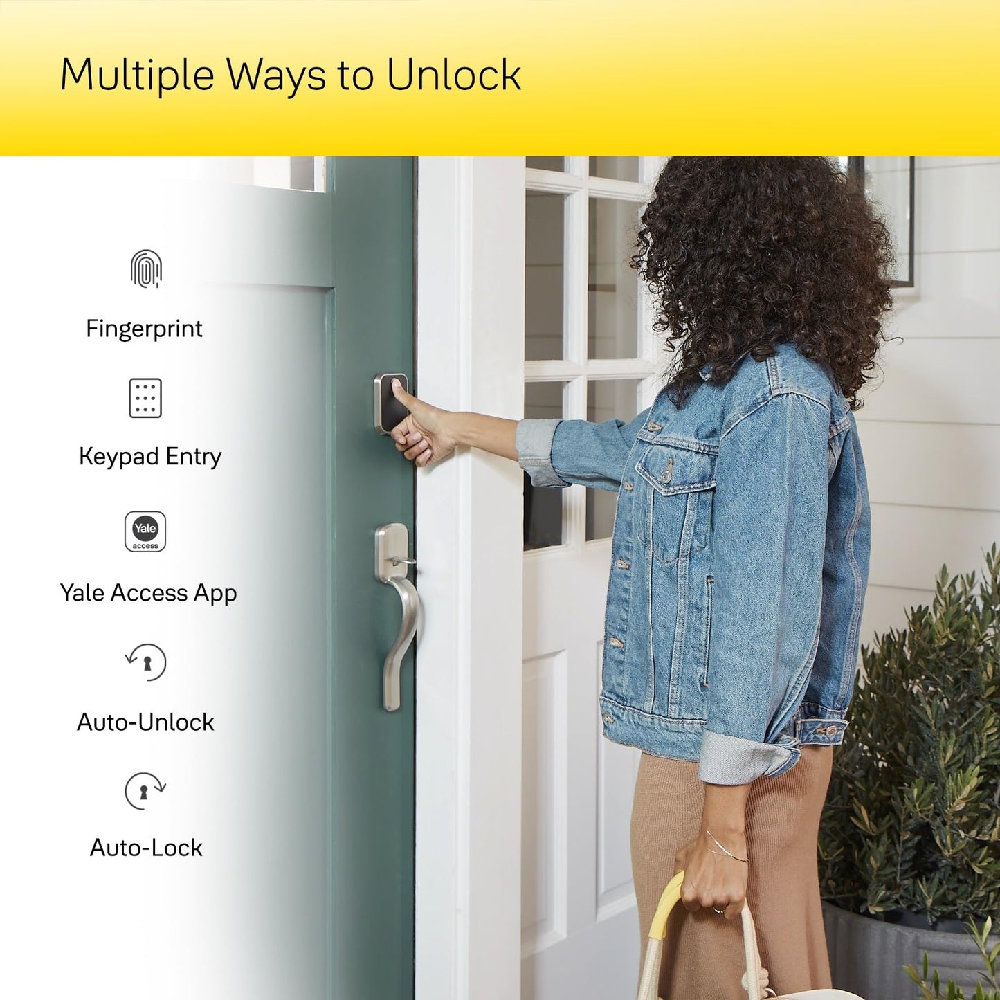 Smart WiFi Deadbolt Lock with Touch Keypad & Fingerprint Scanner