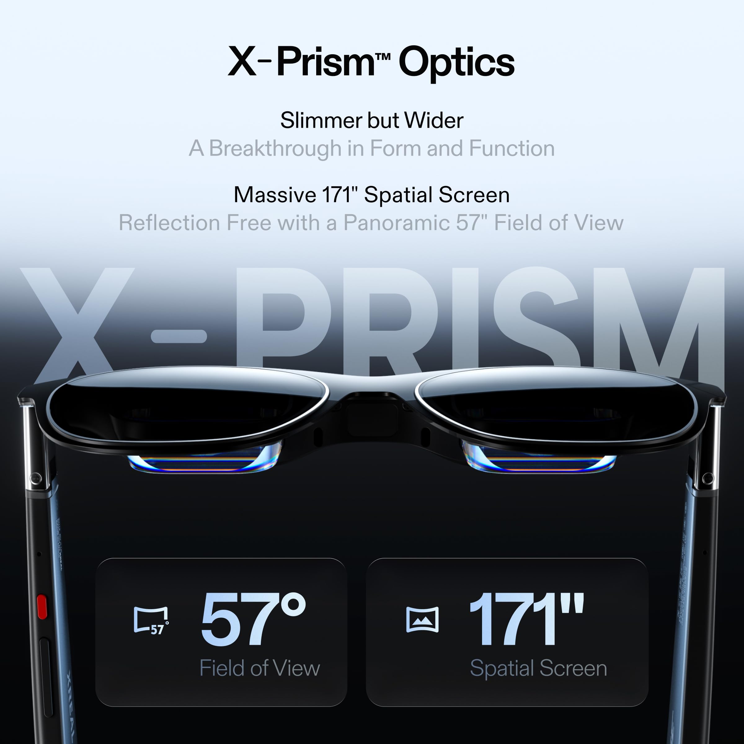 One Pro AR Glasses with 171" 120Hz FHD 3D Display