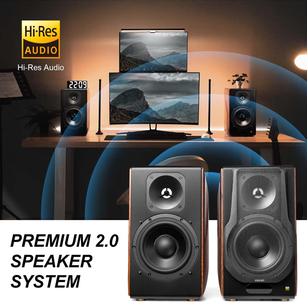 Wireless Hi-Res Bookshelf Speakers with 6.5" Woofers