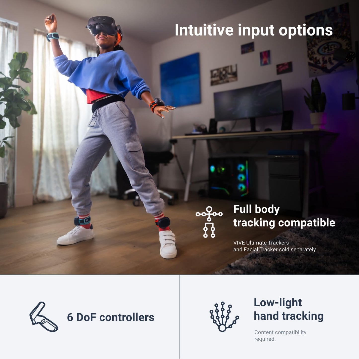 Mixed Reality & PC VR Headset with Controllers