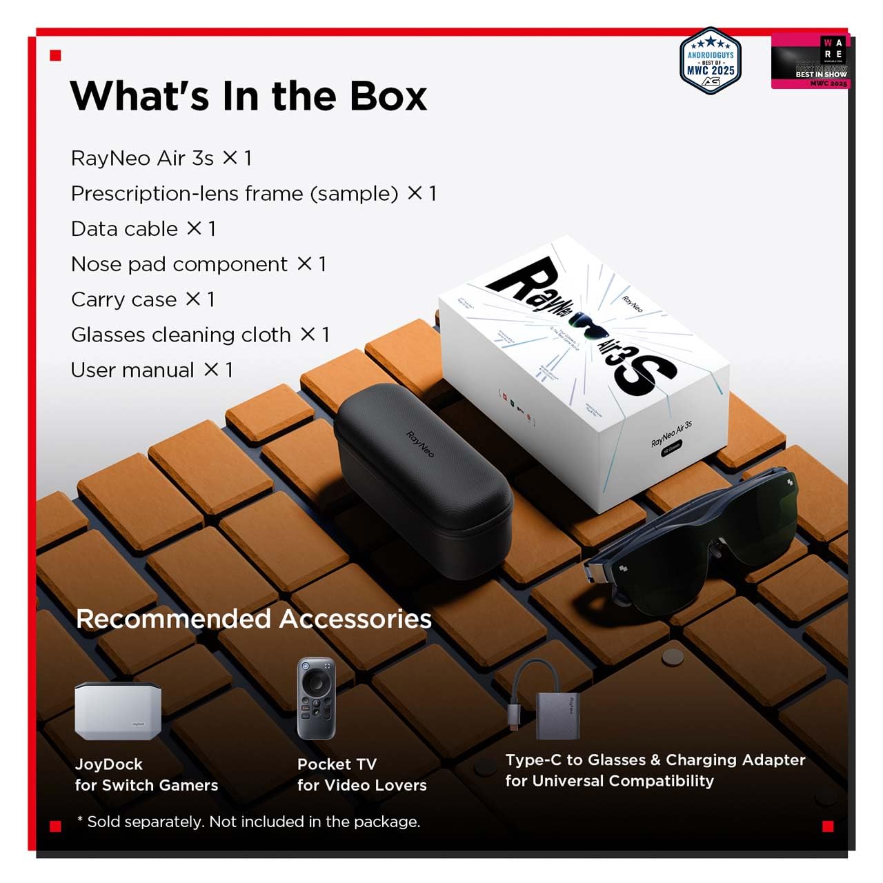 201" 120Hz FHD AR/XR Glasses for Movies & Gaming