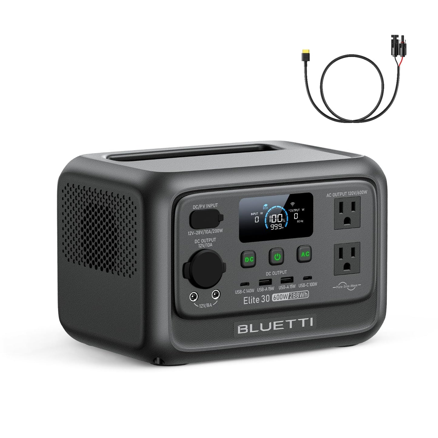 288Wh Portable Power Station with 600W AC & 70-Min Fast Charging