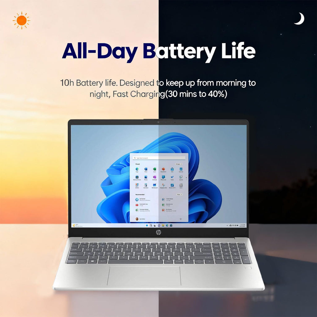15.6" FHD AI Laptop with 16GB RAM, 256GB SSD & WiFi 6