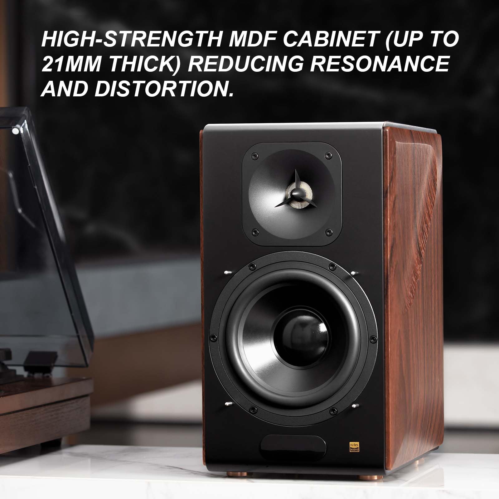 Wireless Hi-Res Bookshelf Speakers with 6.5" Woofers
