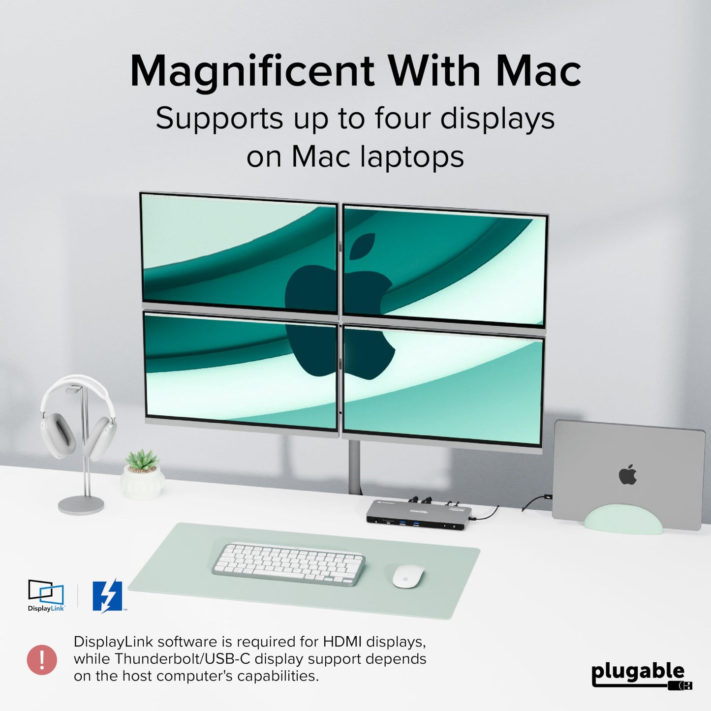 Thunderbolt 4 Dock with 100W Charging & Quad 4K Display Support