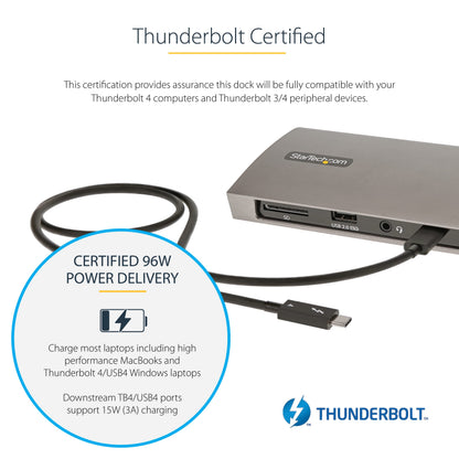 Thunderbolt 4 Dock with 96W Charging & Dual 4K Display Support