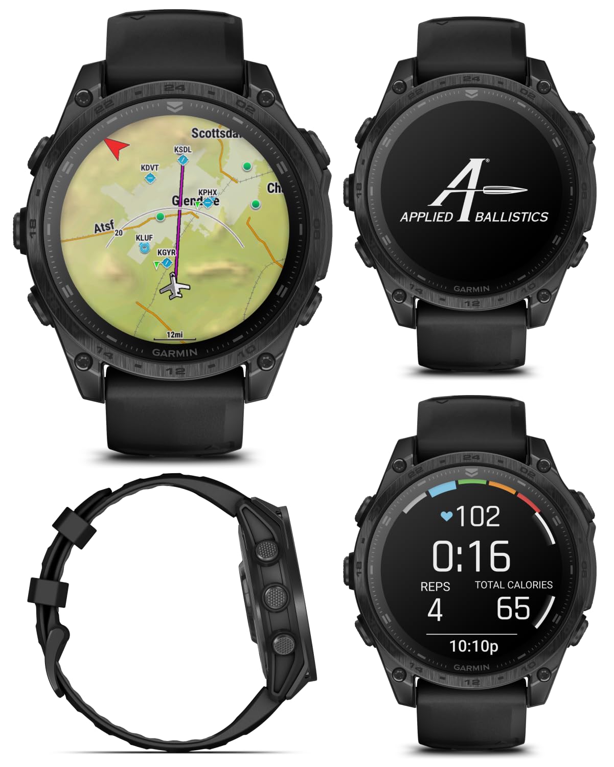 Tactical GPS Smartwatch with Ballistics & Outdoor Tracking