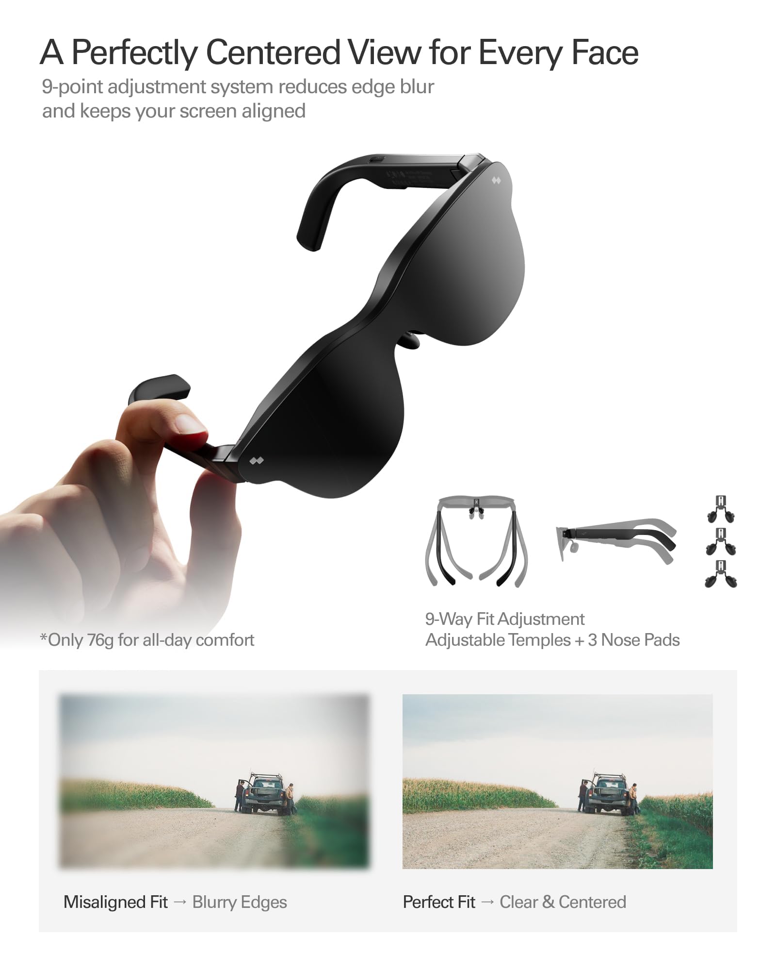 RayNeo Air 4 Pro AR/XR Glasses HDR10 201" Display, 120Hz 3D Movie Game