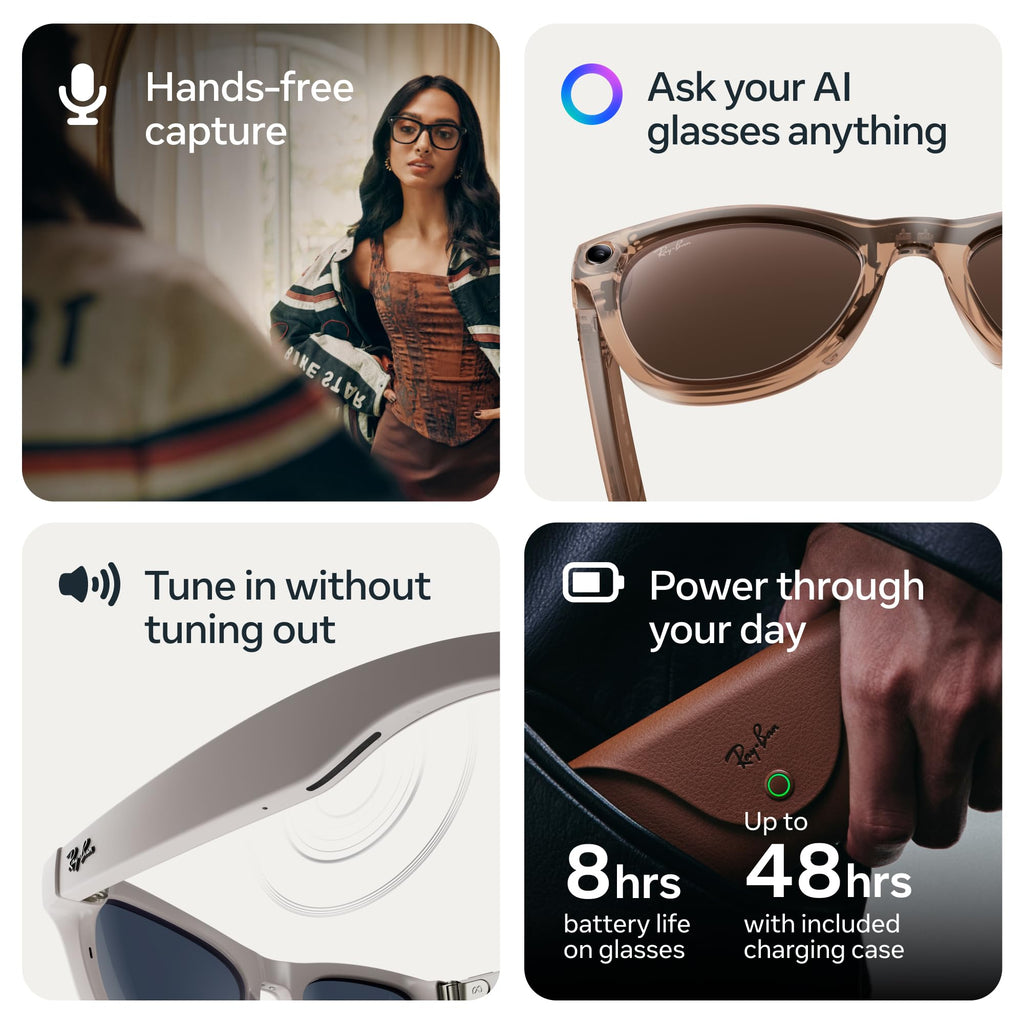 Ray-Ban Meta Glasses, Wayfarer (Gen 2)