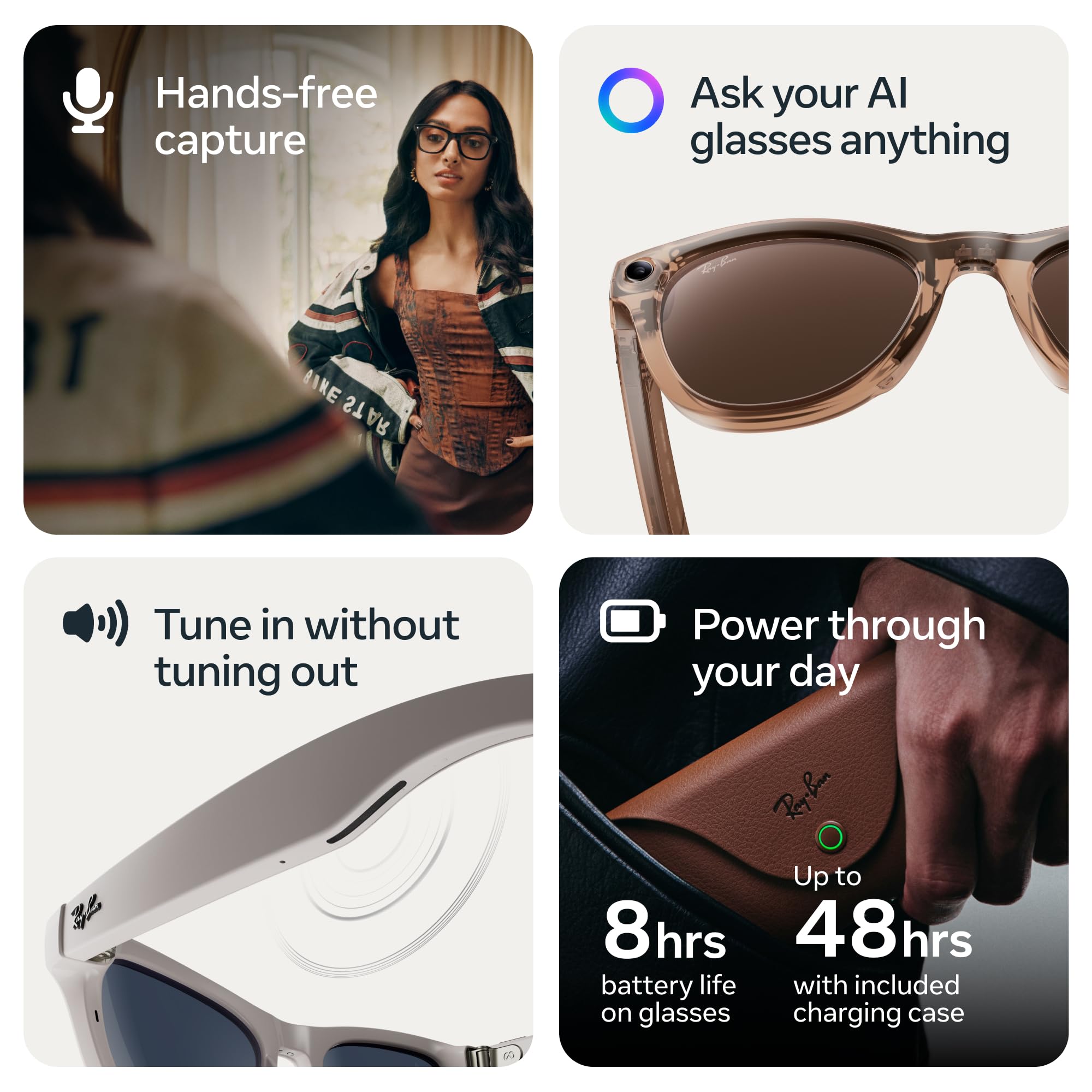 Ray-Ban Meta Glasses, Wayfarer (Gen 2)