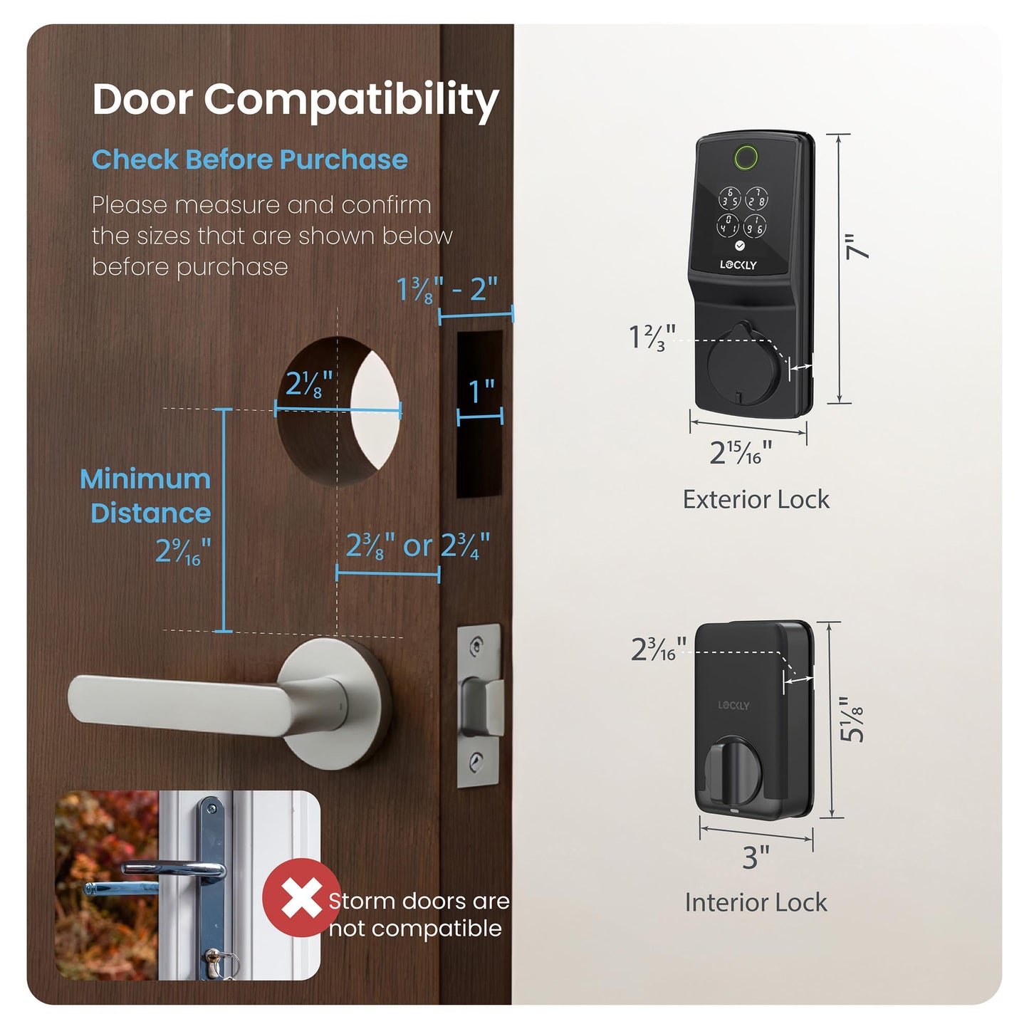 Smart WiFi Door Lock with Fingerprint & Keyless Entry