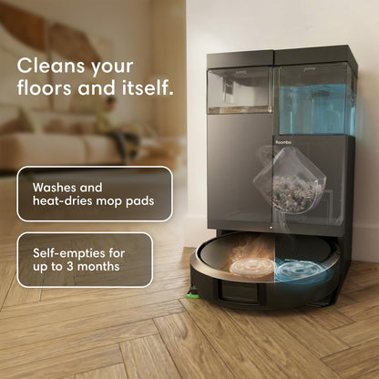 Robot Vacuum & Mop with 20,000Pa Suction & Self-Cleaning Dock