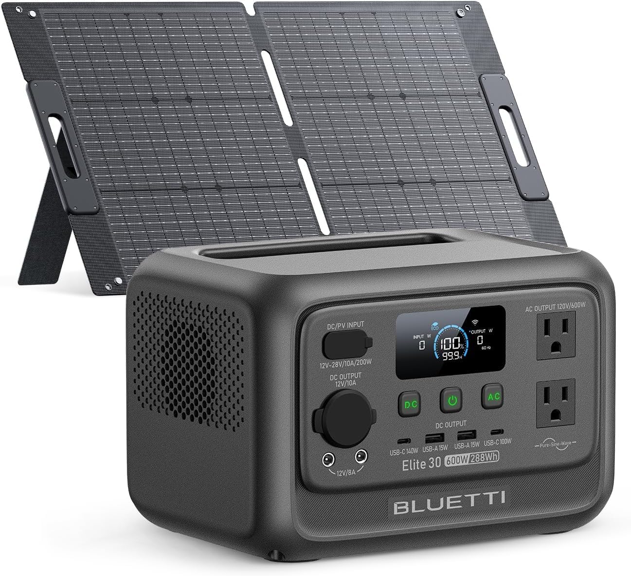 288Wh Portable Power Station with 600W AC & 70-Min Fast Charging
