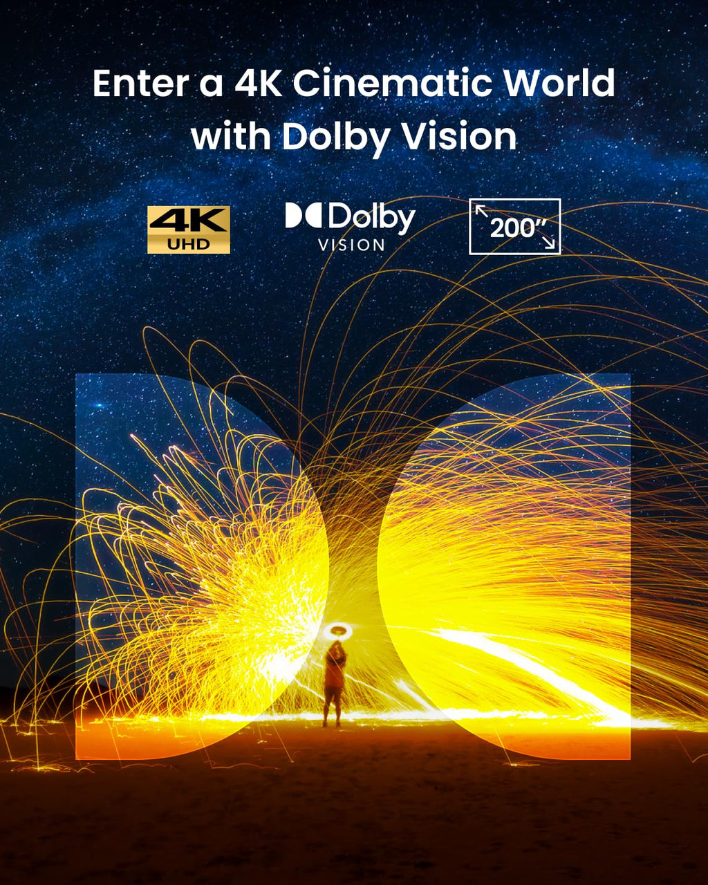 NEBULA Cosmos 4K with Cosmos 4k SE Smart Projector