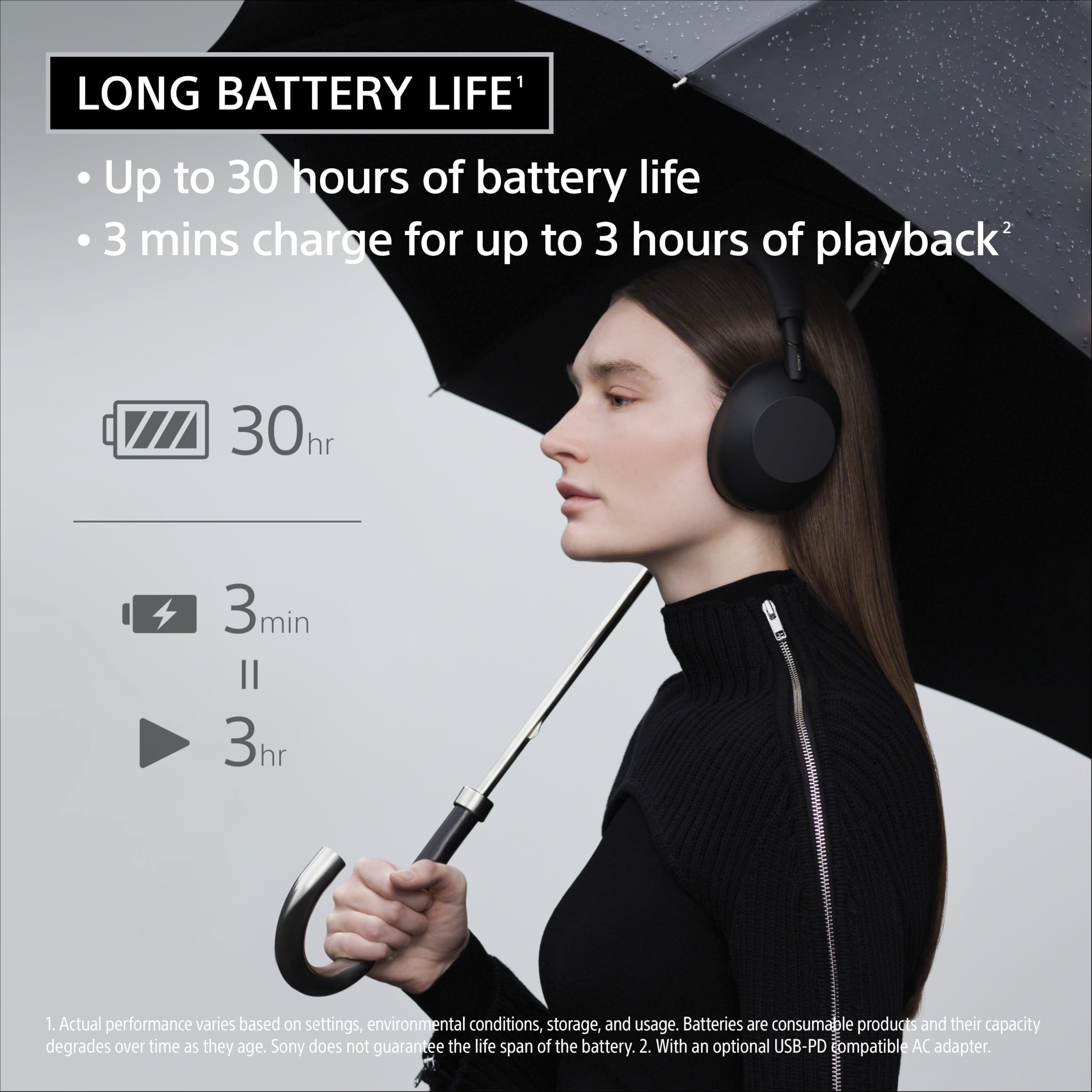 Wireless ANC Headphones with 30-Hour Battery & Clear Calls