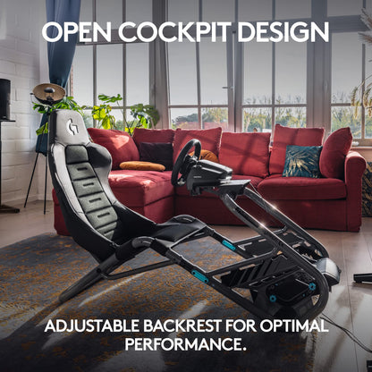 Adjustable Sim Racing Cockpit with Direct Drive Support