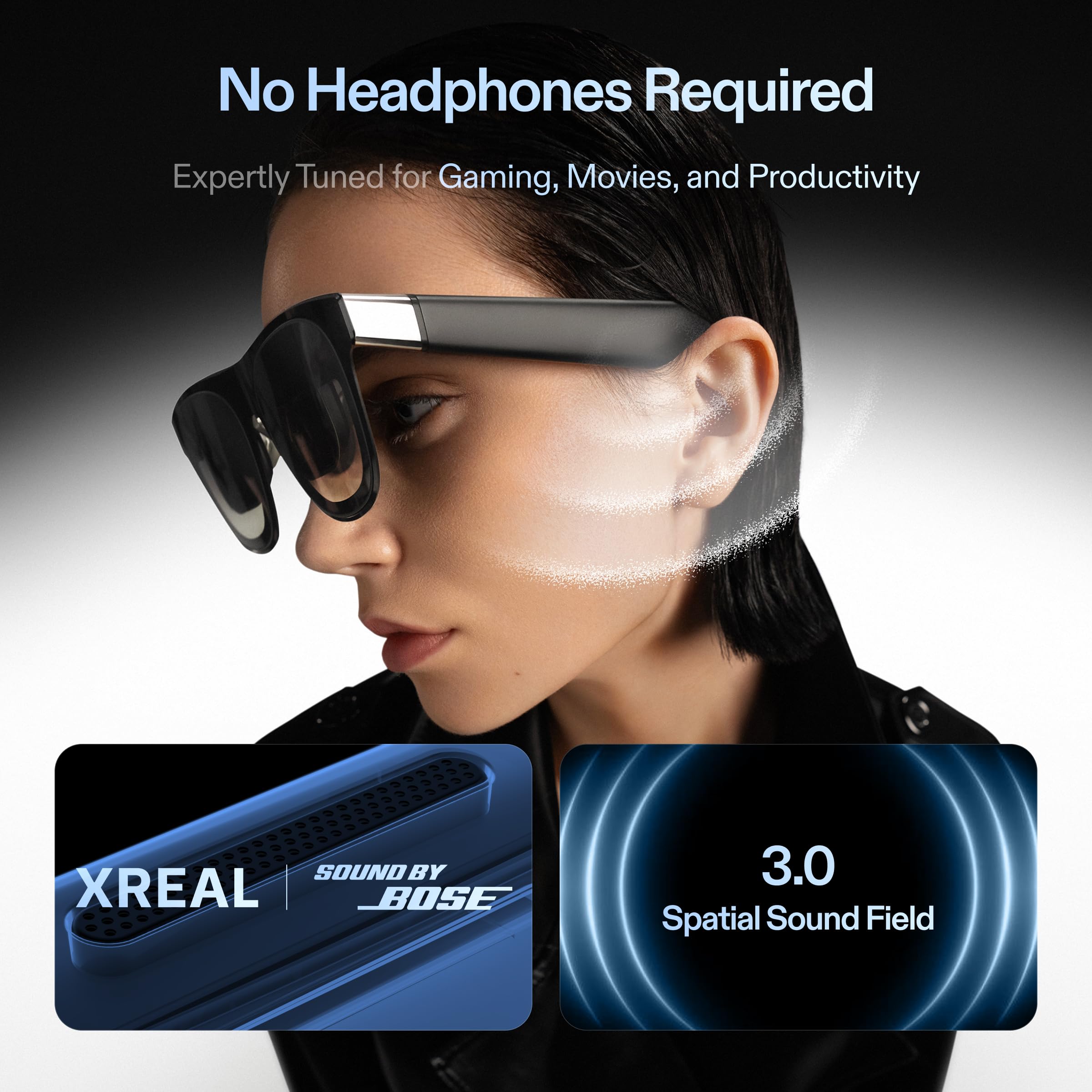 One Pro AR Glasses with 171" 120Hz FHD 3D Display