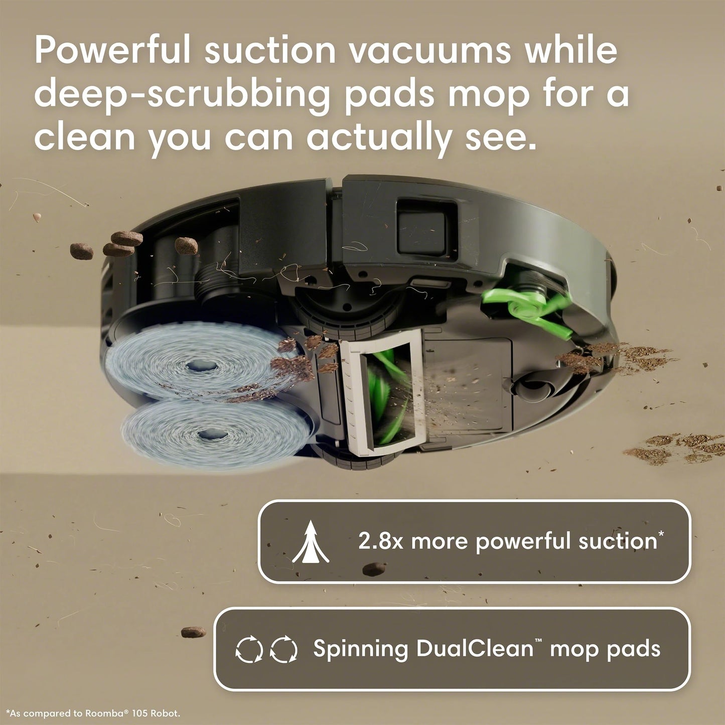 Robot Vacuum & Mop with 20,000Pa Suction & Self-Cleaning Dock